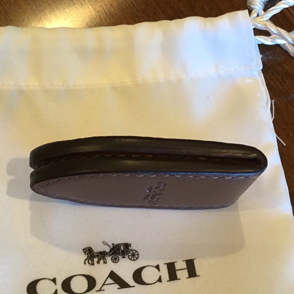 Coach Leather Money Clip - Picture 4 of 5